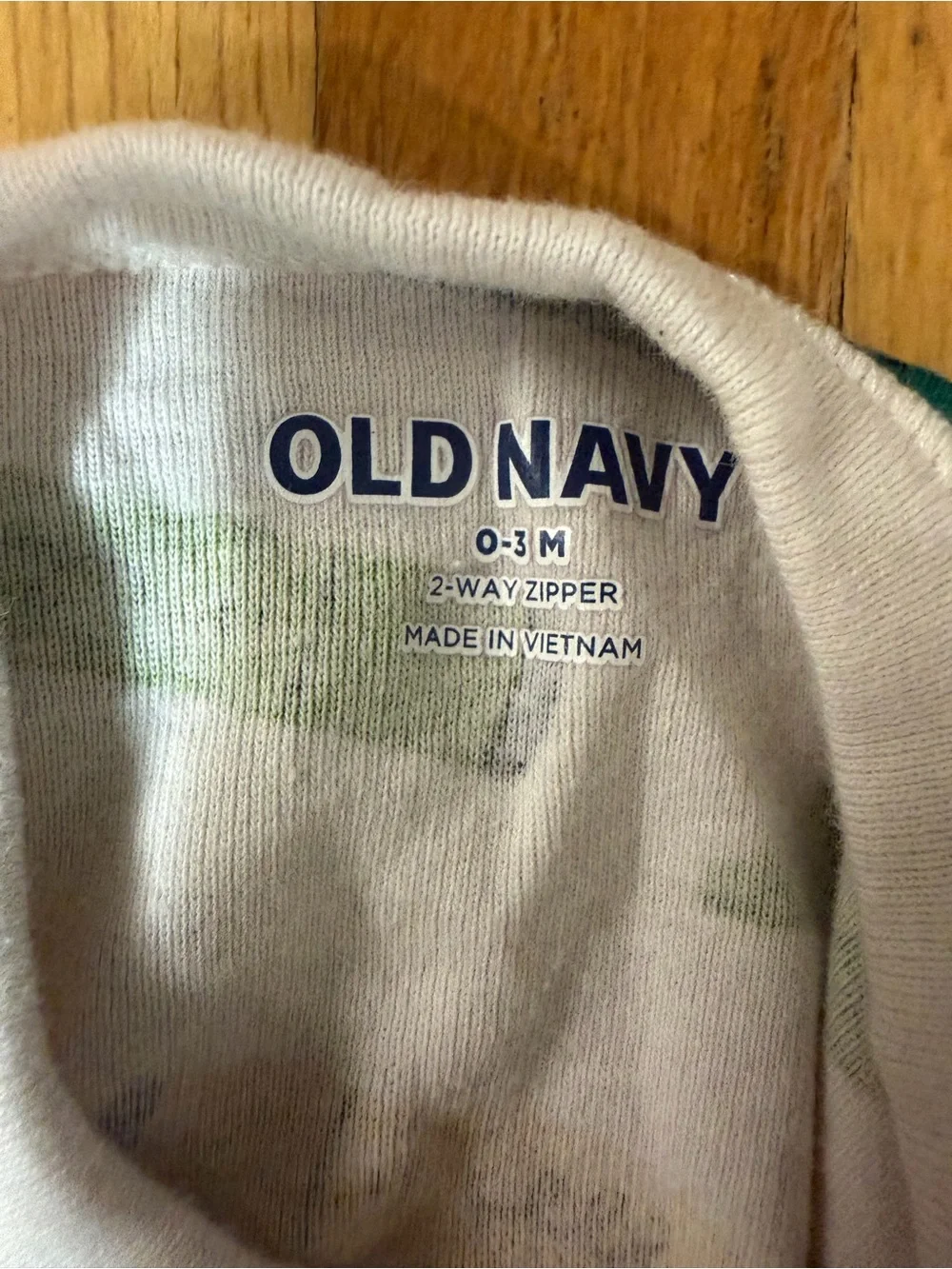 Old Navy 0/3 White Footed One-Piece with Multicolor Crayon Print